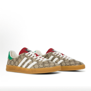 Gucci and Adidas collaboration Gazelle sneakers