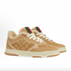 Gucci Fall/Winter GG Suede Fleece Sneakers